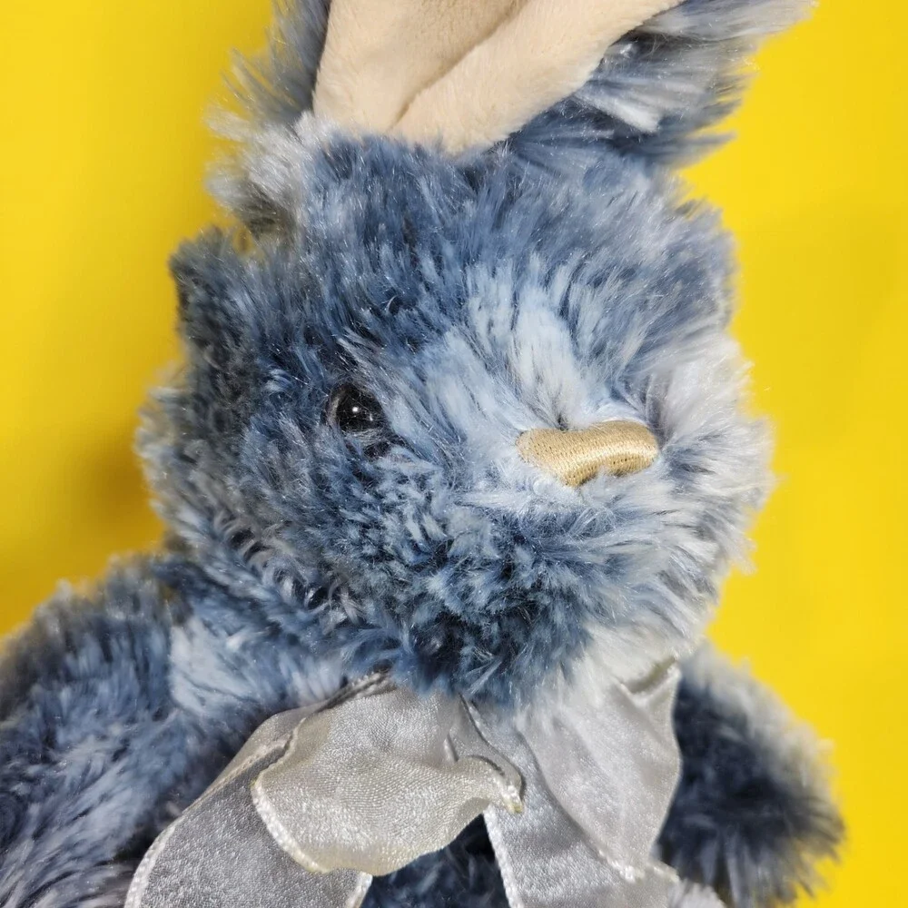 Dan Dee Collector’s Choice Rabbit Plush Blue Marble Bunny  2019 Shaggy Fluffy To